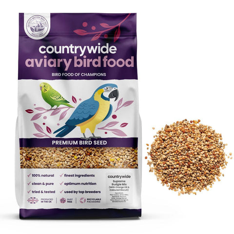 Countrywide Supreme Budgie Mix (with Orange Oil + Biscuit) 20kg