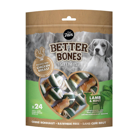 Zeus Better Bones Lamb & Mint Wrap Bones 24Pk