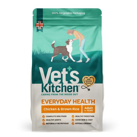 Vet''s Kitchen Everyday Health Dry Dog Food Chicken & Brown Rice - 1kg