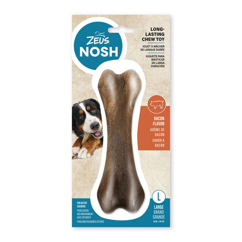 Zeus Nosh Strong Chew Bone Bacon Flavour Single
