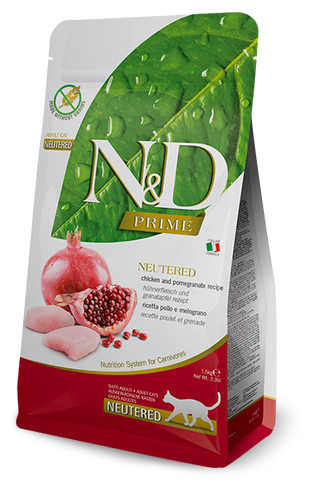 N&D Prime Cat Chicken & Pomegranate Neutered Adult 300g