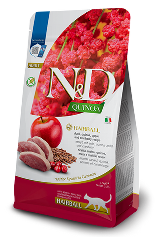 N&D Quinoa Cat Hairball 1.5 Kg