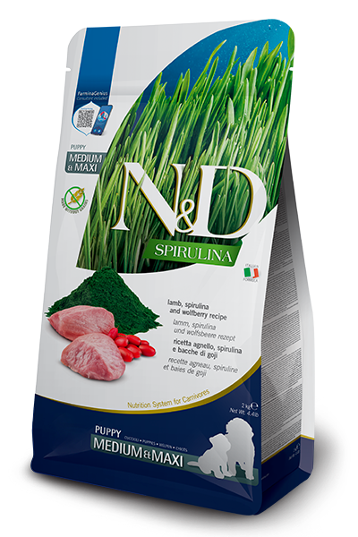 N&D Spirulina Lamb Puppy Med/Maxi 2 Kg