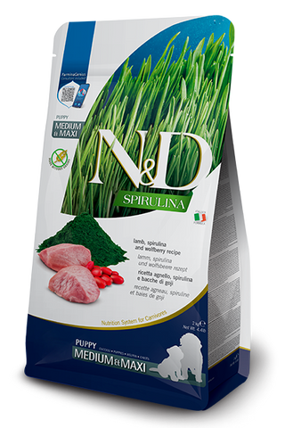 N&D Spirulina Lamb Puppy Med/Maxi 2 Kg
