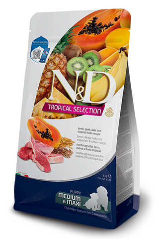 N&D Dog Tropical Selection Lamb Puppy Med/Max 2 Kg