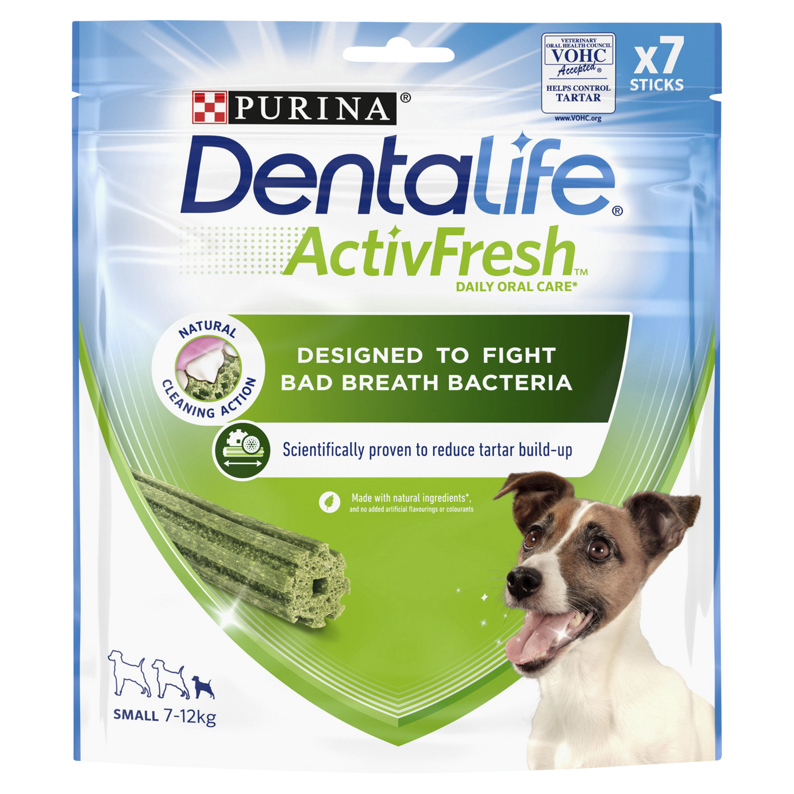 DENTALIFE ActivFresh Small Dog Treat Dental Stick 7 Sticks