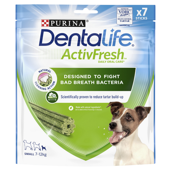 DENTALIFE ActivFresh Small Dog Treat Dental Stick 7 Sticks
