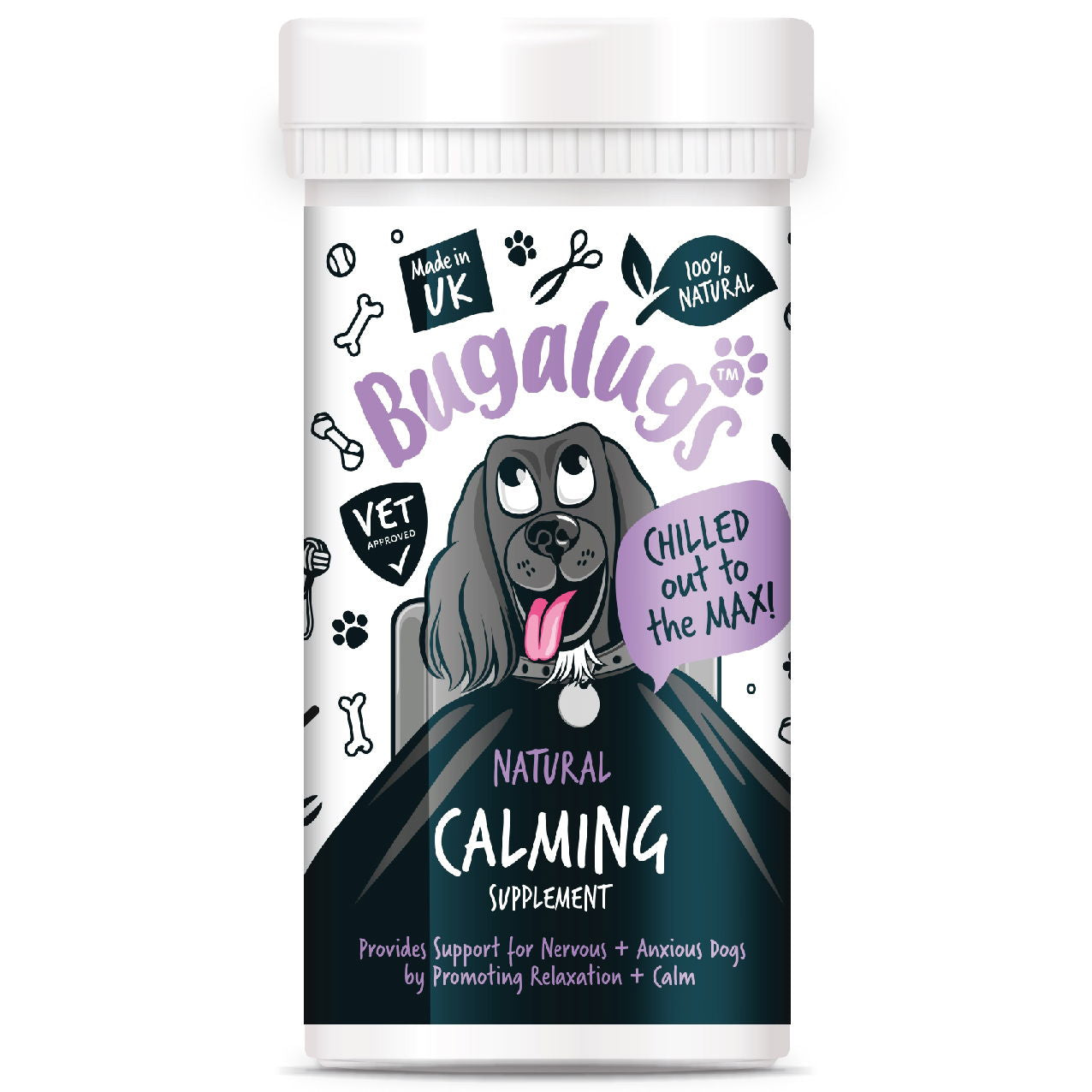 Calming Powder Supplement Pot with spoon