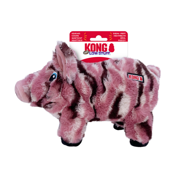 KONG Low Stuff Stripes Pig