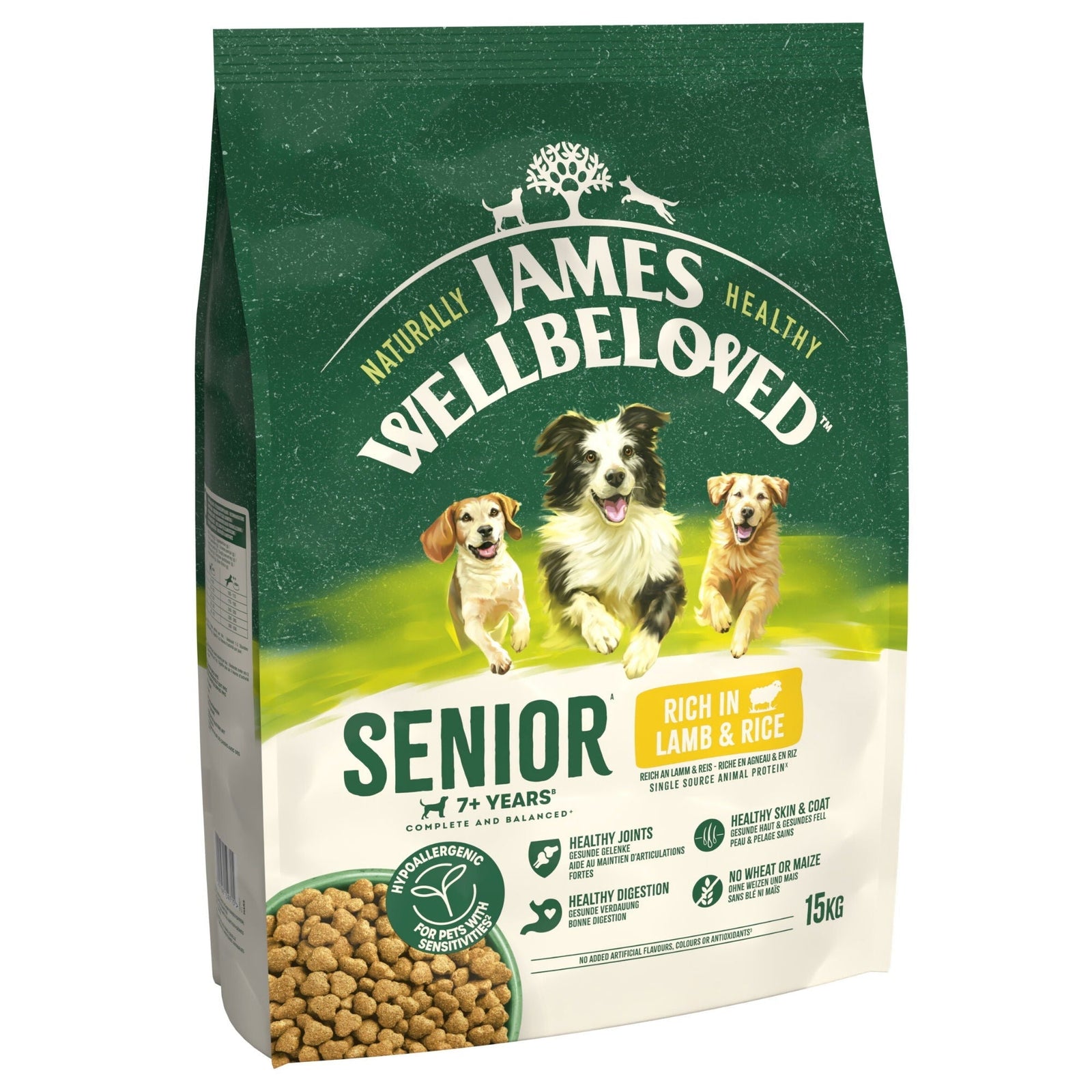 James Wellbeloved Dry Dog Senior Lamb & Rice 15kg