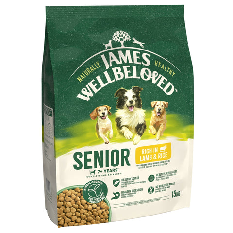 James Wellbeloved Dry Dog Senior Lamb & Rice 15kg