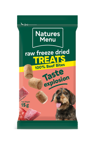 Natures Menu Freeze Dried Bites Beef 15g