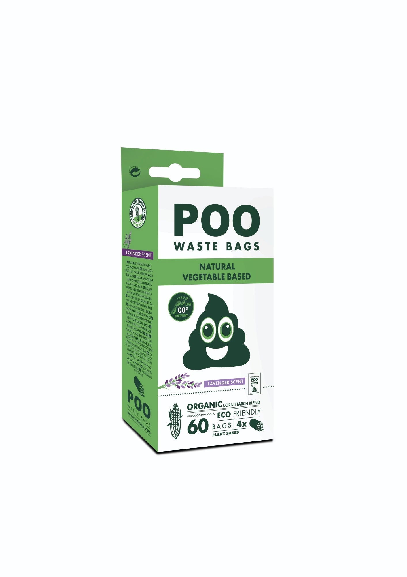 M-PETS Poo Dog Waste Bags (60 Bags) - Lavender Scented