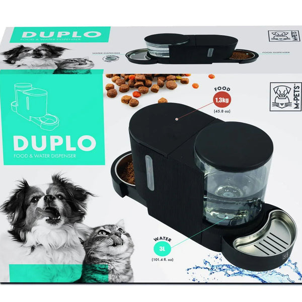 M-PETS Duplo Food & Water Dispenser - 6 L-2.65 Kg
