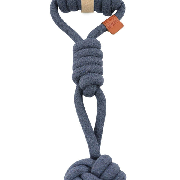 M-PETS Coto Eco Rope Dog Toys Grey Tug Ball 36cm
