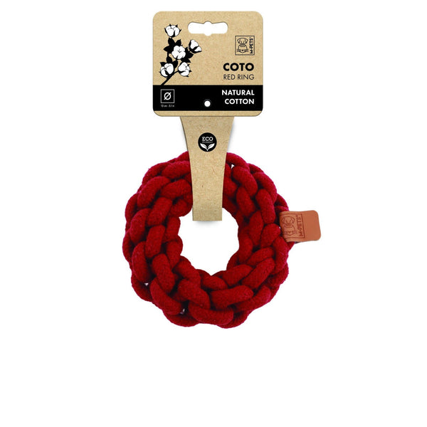 M-PETS Coto Eco Rope Dog Toys Red Ring