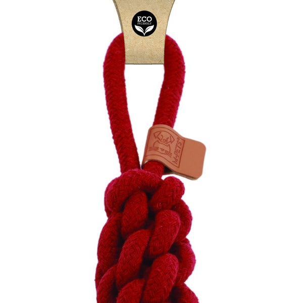 M-PETS Coto Eco Rope Dog Toys Red Loop Bar