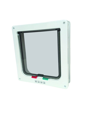 M-PETS Doras Cat Door With Tunnel - Big Cat - 4 Way Locking
