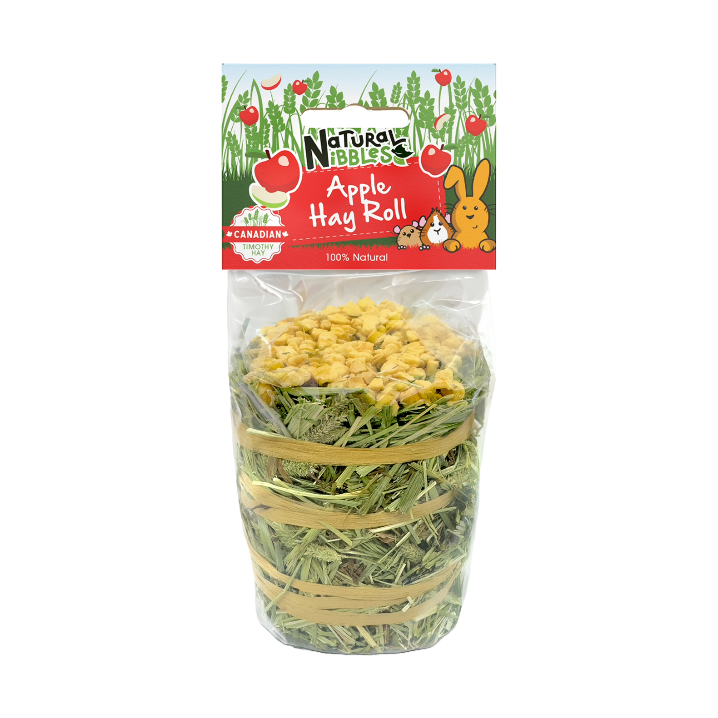 Natural Nibbles Timothy Hay Roll Carrot 100g