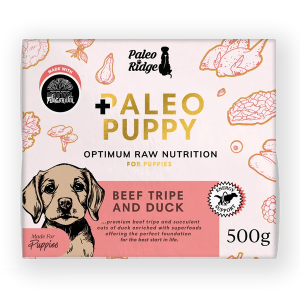 Paleo Ridge Paleo Puppy Beef Tripe & Duck 500g