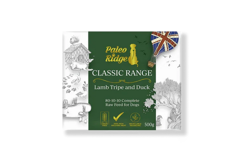 Paleo Ridge Classic Lamb Tripe and Duck 500g