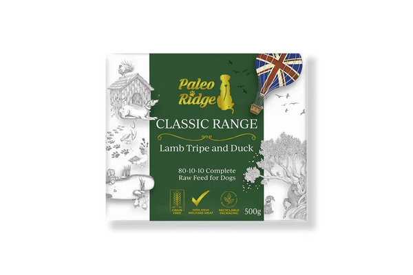 Paleo Ridge Classic Lamb Tripe and Duck 500g