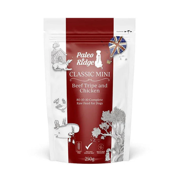 Paleo Ridge Classic Mini Beef Tripe and Chicken 250g