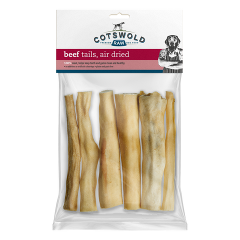 Cotswold Raw Natural Dried Treat Beef Tails 250g