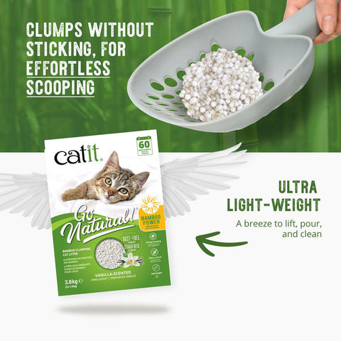 Catit Go Natural Bamboo Litter Vanil 3.6kg