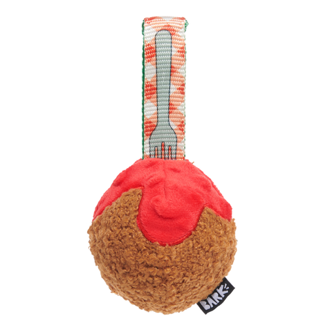 Bark A Squeaky Meat-A-Ball Dog Toy