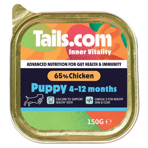 Tails.com Inner Vitality Puppy Chicken Alu Tray 150g