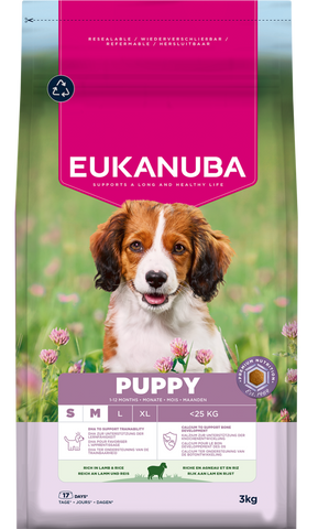 Eukanuba Dog Puppy & Junior Small/Medium Lamb & Rice