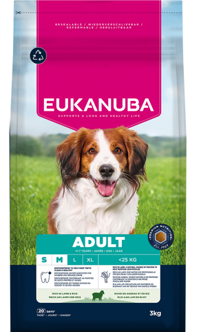 Eukanuba Dog Adult Lamb & Rice 3kg