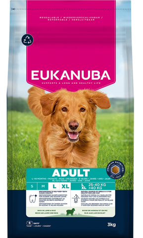 Eukanuba Dog Adult Lamb & Rice 3kg