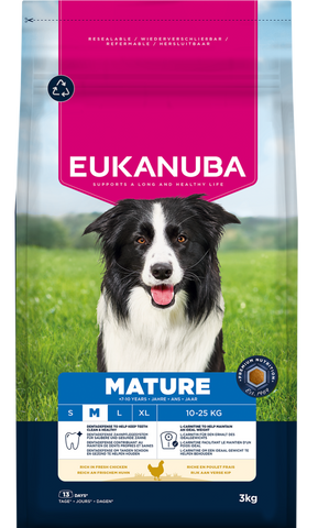 Eukanuba Dog Mature Medium Chicken 3kg