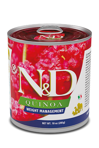 N&D Dog Quinoa Weight Management 285g