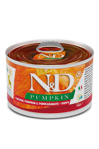 N&D Dog Chicken & Pumpkin & Pomegranate Puppy Mini 140g
