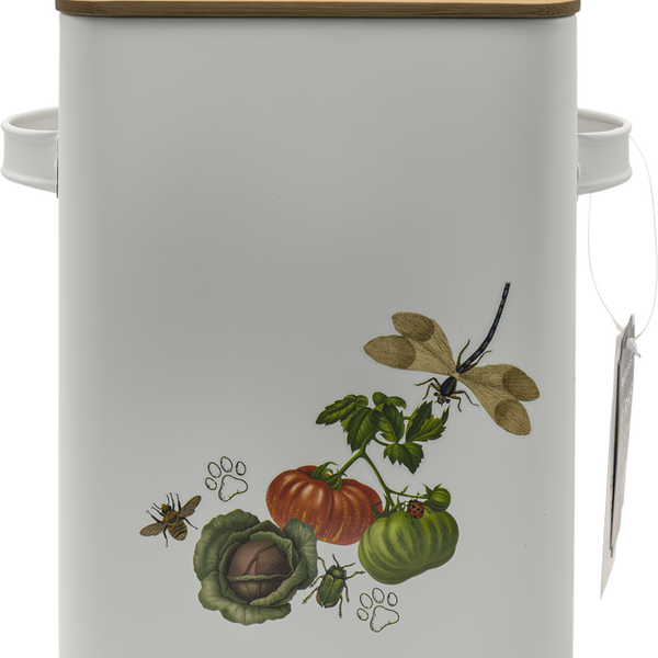 RHS Pets in the Garden Food Storage Tin & Scoop