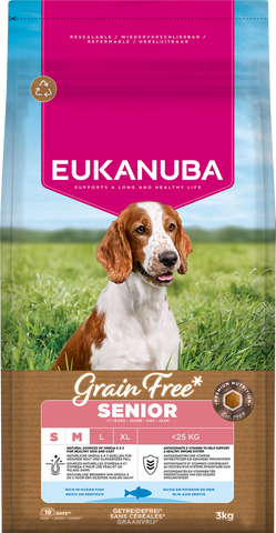 Eukanuba Grain Free - Ocean Fish - Senior Small/Medium
