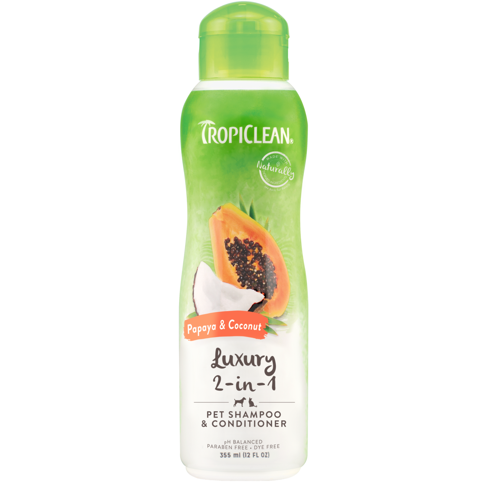 TropiClean Luxury 2-in-1 Shampoo & Conditioner for Pets 355ml