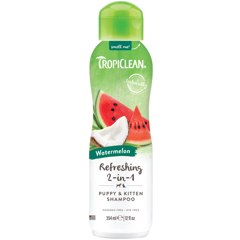 TropiClean Watermelon Luxury 2-in-1 Shampoo and Conditioner for Pets 355ml