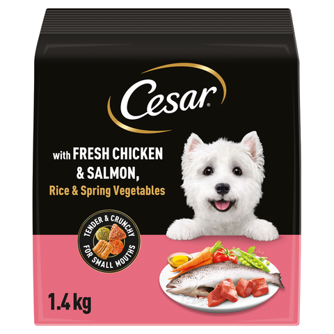 Cesar Dog Complete Dry with Chicken Salmon and Veg 1.4kg