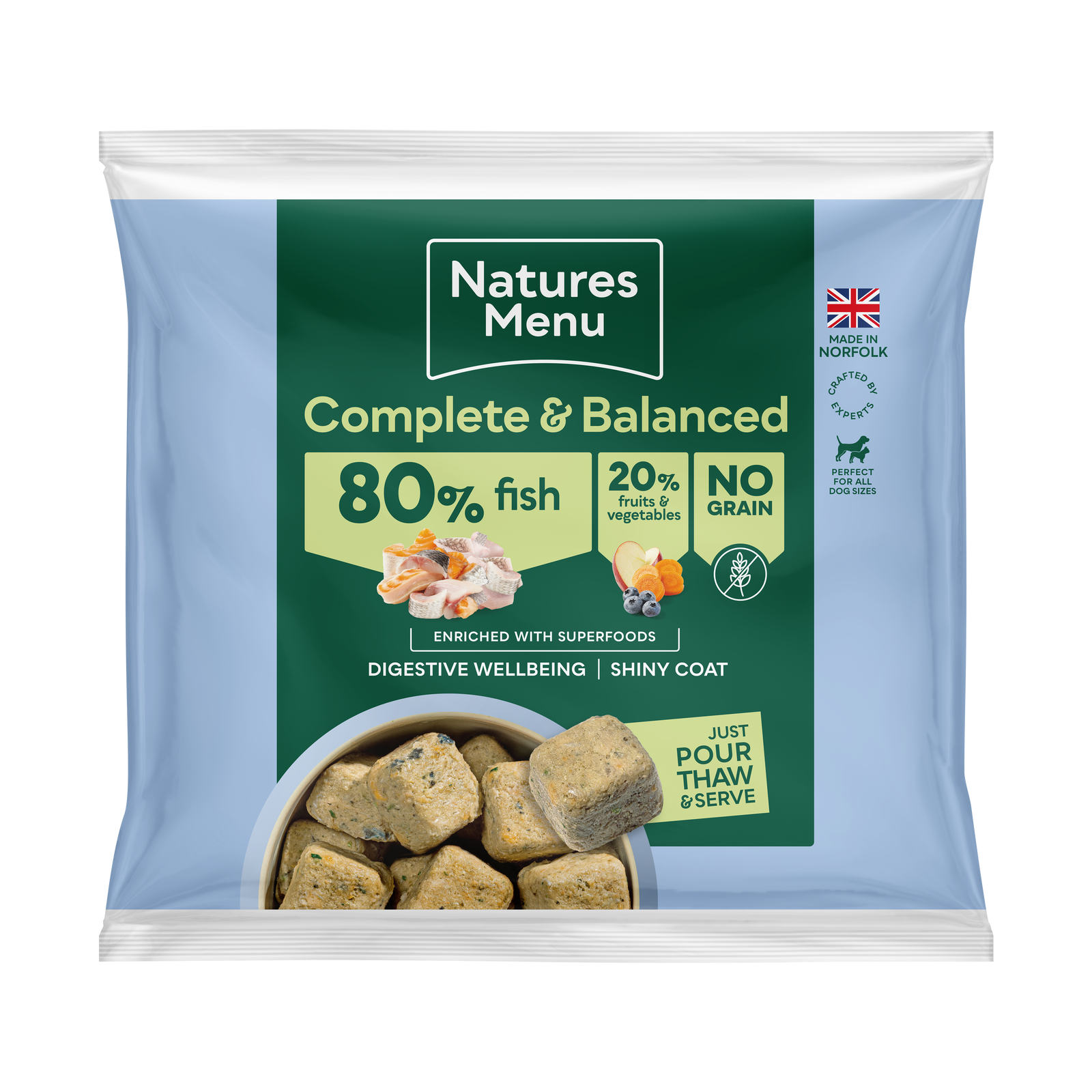 Natures Menu Complete & Balanced 80/20 Fish 1kg
