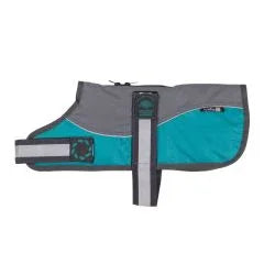 Animate Reflective Harness Coat Grey&Teal, 14"
