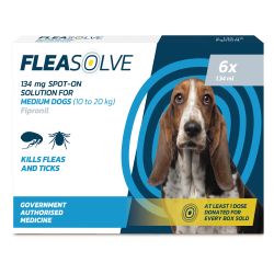 Fleasolve Spot on Dog Medium 6 Treatment