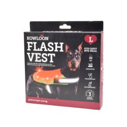 Kowloon Flashing Vest Orange, Large