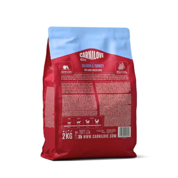 Carnilove Active Salmon & Turkey Large Breed Cat 6kg