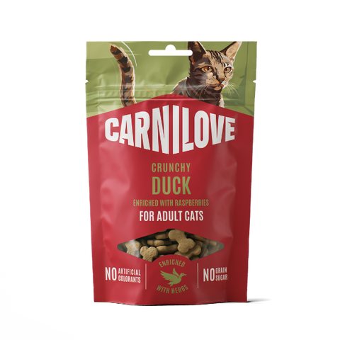 Carnilove Duck with Raspberries Crunchy Cat Treats (10x50g)
