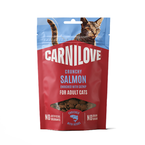 Carnilove Salmon with Catnip Crunchy Cat Treats (10x50g)