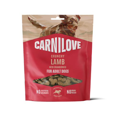Carnilove Lamb with Cranberries Crunchy Dog Treats 200g